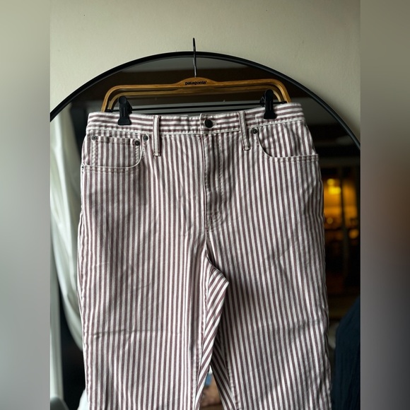 MADEWELL | High rise slim crop boyJean in Luca stripe | size 30 - Picture 6 of 8